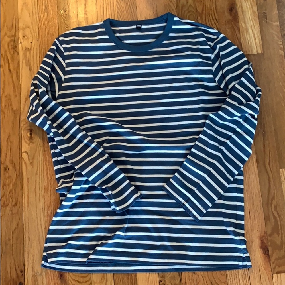 Uniqlo Large striped long sleeve tshirt